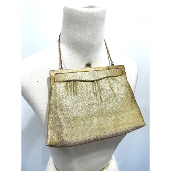 Vtg Best & Co 5th Ave New York‎ Gold Purse Clutch Satchel Clasp - Picture 1 of 7